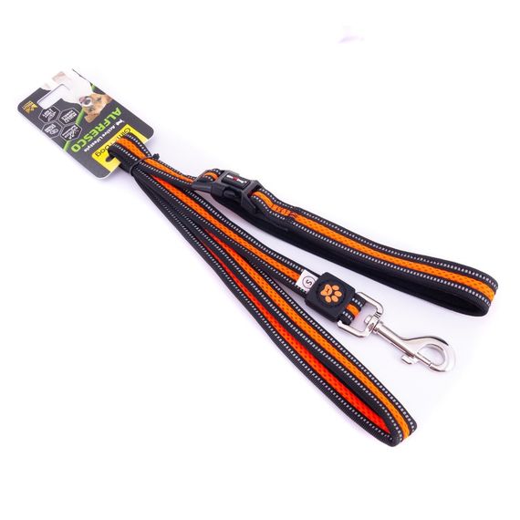 Повідець GimDog для собак Alfresco помаранчевий неопрен/фліс 120 см/20 мм | Зображення 1