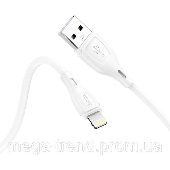 Кабель Hoco Lightning Ultimate silicone charging data cable X61 |1m, 2.4A| | Зображення 6