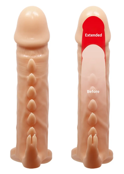 Подовжувальна насадка (подовжує на 4 см) PREETTY LOVE — Penis Sleeve Emmitt Sex Aura | Зображення 3