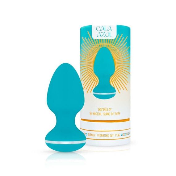 Анальна вібропробка Cala Azul – Blanca Vibrating anal plug, 10 режимів | Зображення 7