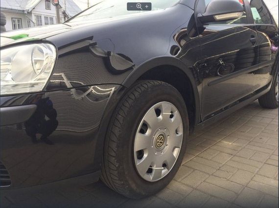 Накладки на арки (4 шт, чорний мат) для Volkswagen Golf 5 | Зображення 2