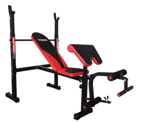Скамья для жима York Fitness ASPIRE 320 со стойкой для штанги и партой Скотта