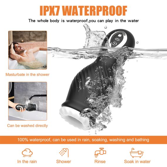 Мастурбатор Dragon Spin (Ротація) Babydoll Універсальний. Чорний 970-3 (MY017-B) | Зображення 9