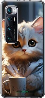 Чохол на Xiaomi Mi 10 Ultra Білий кіт "5646t-2064-2448"