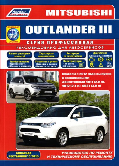 Mitsubishi Outlander III. Посібник з ремонту й експлуатації. Книга