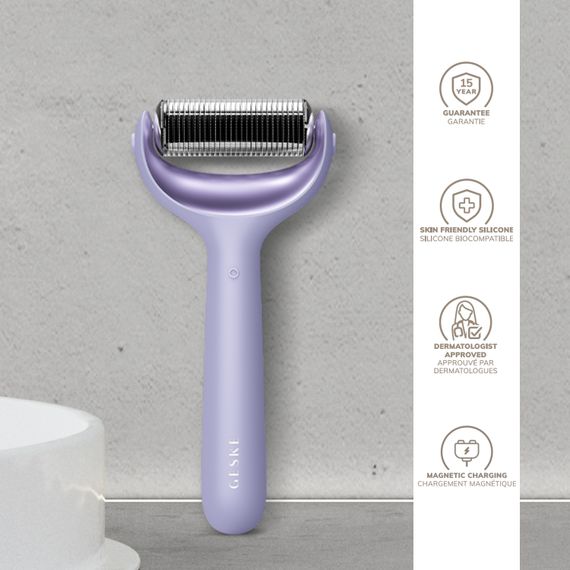 Ролер для голкової мезотерапії обличчя та тіла GESKE MicroNeedle Face&Body Roller 9в1 purple | Зображення 2