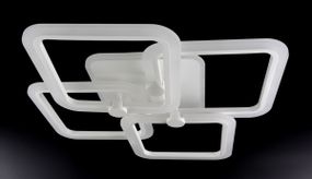 Люстра світлодіодна стельова LED світильник для квартири на стелю лед з пультом 25755 Білий 10х56х65 см.