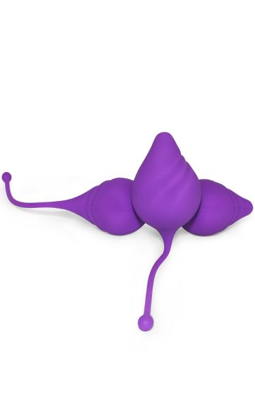 Набір вагінальних кульок Duo Ball колір фіолетовий Sex Aura | Зображення 2