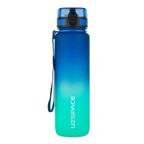 Бутылка для воды UZSPACE 3038(Blue-Green) 1000 мл сине-зеленая