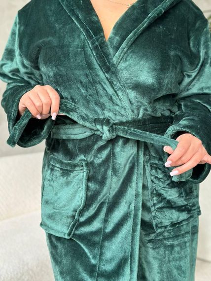 Женский махровый халат батал (3203) 4XL | Зображення 7