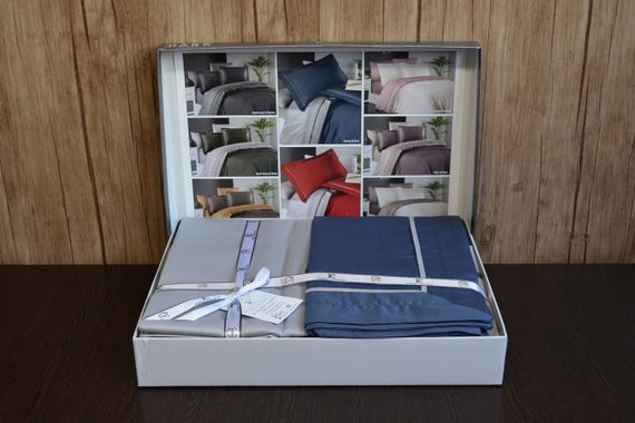 Постельное белье First Choice Deluxe Satin DARK 200 х 220 см Serenity Denim-Grey | Зображення 2