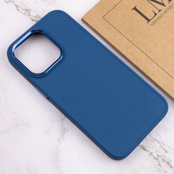 TPU чехол Bonbon Metal Style для Apple iPhone 14 Pro Max (6.7") Синий / Cosmos blue | Зображення 3