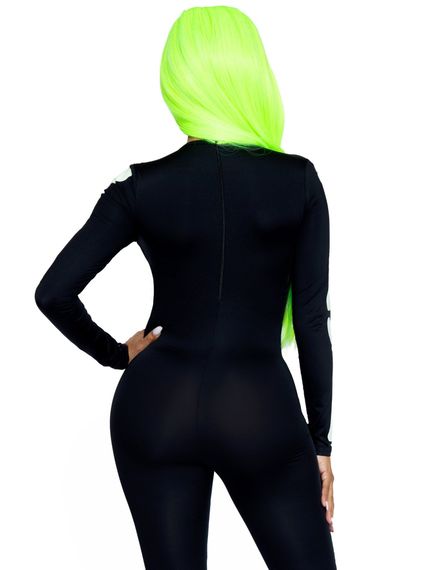 Костюм скелета, світиться у темряві Leg Avenue Womens Skeleton Bodysuit Halloween, розмір S | Зображення 1