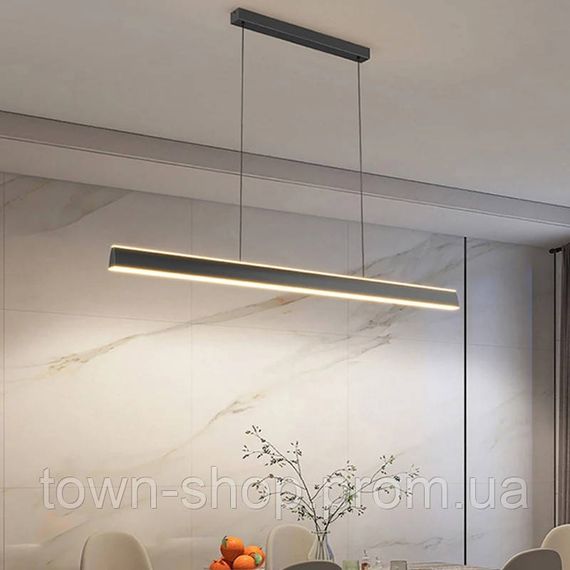 Люстра потолочная LED H36L-1200-bk-k Черный 15-120х6х120 см.