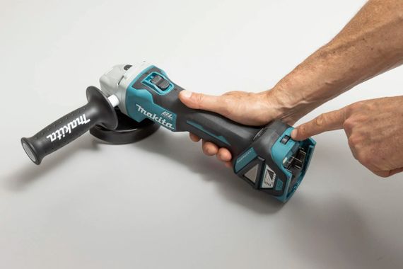 Шліфмашина кутова акумуляторна Makita DGA511 BEO4 (125 мм, 3000-8500 об/хв, BL, LXT) | Зображення 6