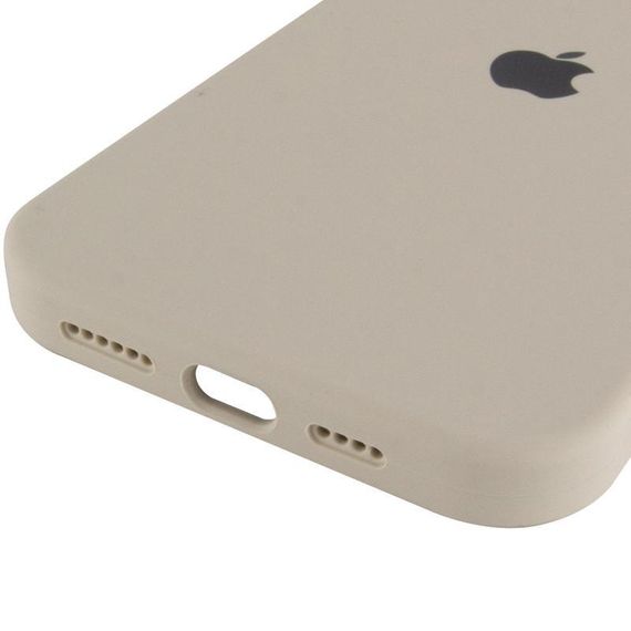 Чехол Silicone Case Full Protective (AA) для Apple iPhone 14 Pro (6.1") Бежевый / Antique White | Зображення 4