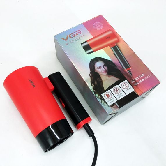 Класичний фен для сушіння та укладання волосся, Фен з регульованою швидкістю і температурою UH-19 | Зображення 3