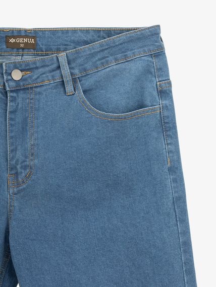Джинси однотонні чоловічі GENUA 6937-1 34 Синій shop (2000999399763) | Зображення 1
