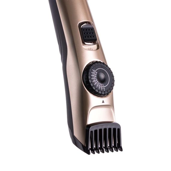 Машинка для стрижки волосся та бороди  на акумуляторі з насадками Золотистий VGR V-031 | Зображення 7