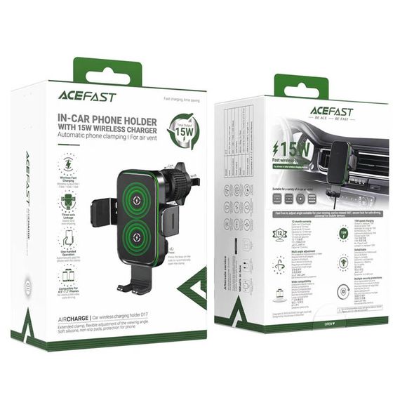 Автотримач з БЗП Acefast D17 Black | Зображення 5