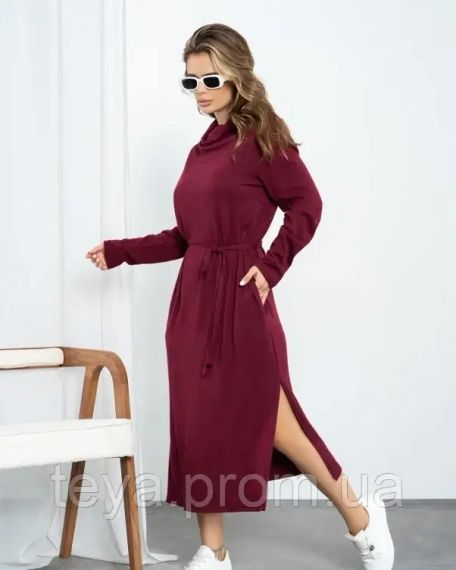 Платье для женщин цвет бордовый размер S FI_008576 | Зображення 1