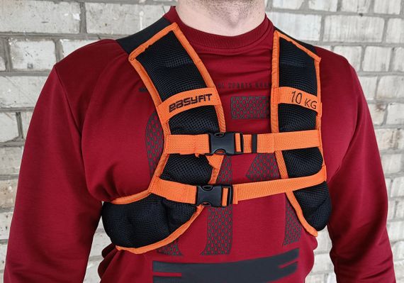 Жилет для обтяження EasyFit JetPack 10 кг з металевими кульками (EF-JP-0010)
