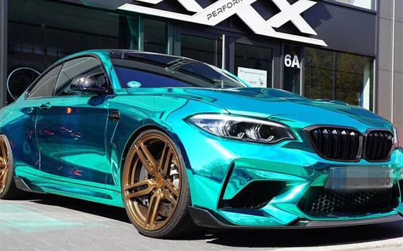 Накладка на передній бампер Lip V2 (для F87 M2 Competition, Карбон) для BMW 2 серія F22/23 2014-2021 рр | Зображення 7