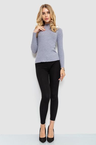 Гольф жіночий однотонний, колір сірий, 204R016 | Зображення 1