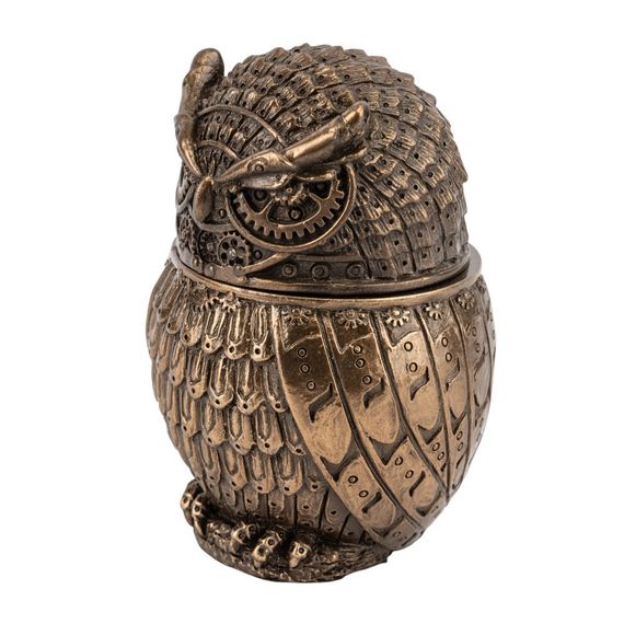 Скринька для прикрас Steampunk Owl 8 см | Зображення 1