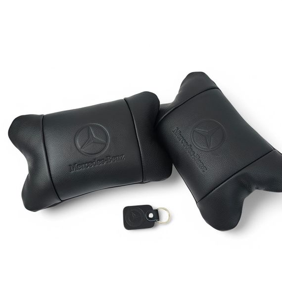 Автомобільна подушка в подарунок Mercedes-Benz Мерседес, Подушка для підтримки шиї в автокріслі QB-43 | Зображення 1