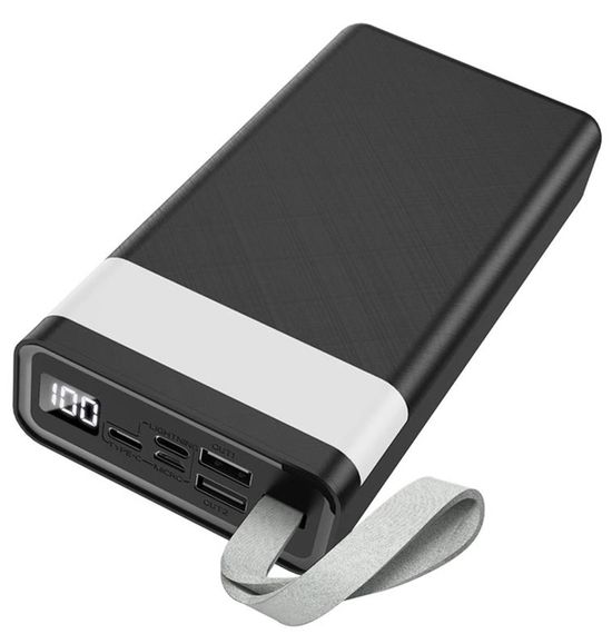 Павербанк зовнішній акумулятор XPRO J73 30000mAh з індикацією заряджання чорний (32552-01_888) | Зображення 3