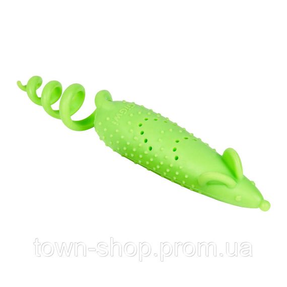 Игрушка для кошек Мышка резиновая GiGwi Refillable Catnip, резина, 16,5 см | Зображення 2