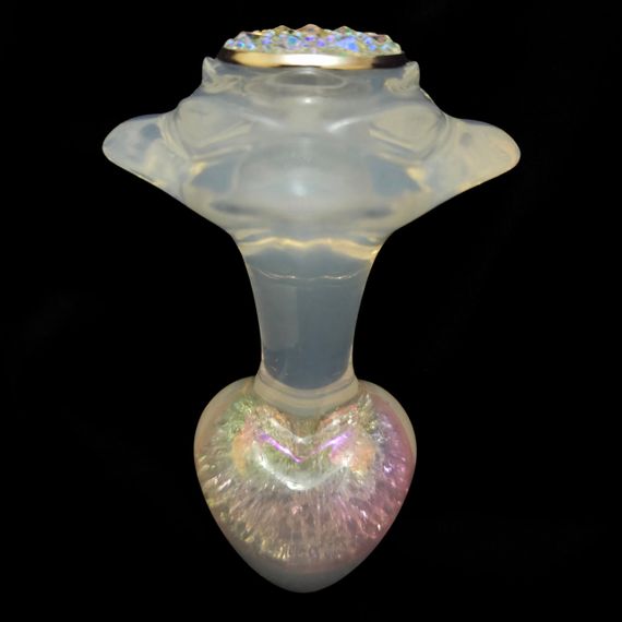 Анальна пробка серце UNIVIBE, силіконова з каменем, рожева, 7.3 х 4.9 см sexstyle | Зображення 1