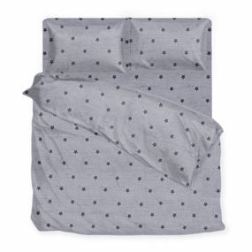 Комплект постільної білизни SoundSleep Gray Stars бязь підлітковий 160х215 см сірий (2800004775250)