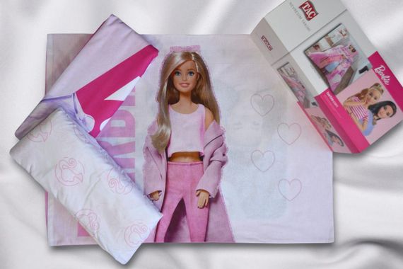 Постільна білизна TAC Disney 160×220 см Barbie Pink Power | Зображення 3