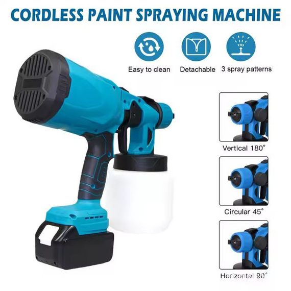Акумуляторний фарборозпилювач P-002 Paint Spray Pot OH-96 | Зображення 8