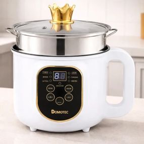 Электрическая кастрюля-пароварка Domotec MS-7729 2000 Вт 1.8 л белая