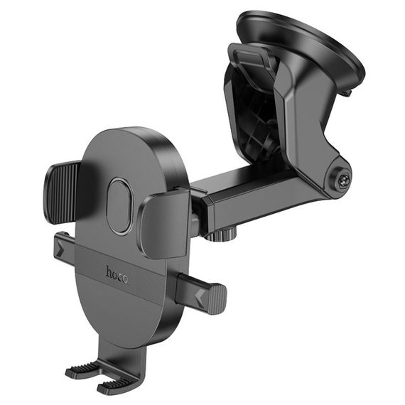 Автотримач Hoco H19 Mighty one-button (center console) Black | Зображення 3