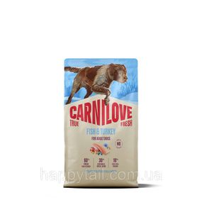 Сухой корм для собак Carnilove True Fresh Fish & Turkey 4 кг (рыба и индейка для взрослых собак беззерновой)