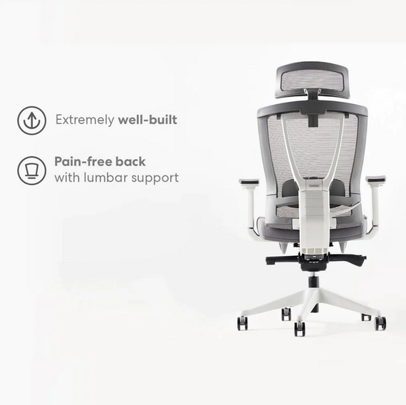 Кресло офисное ERGO CHAIR 2 BlackWhite | Зображення 4
