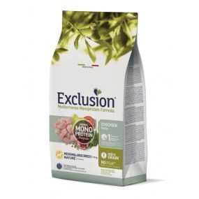 Сухий корм Exclusion Mature Chicken Medium & Large Breed для собак літнього віку середніх та великих порід з куркою, 12 кг