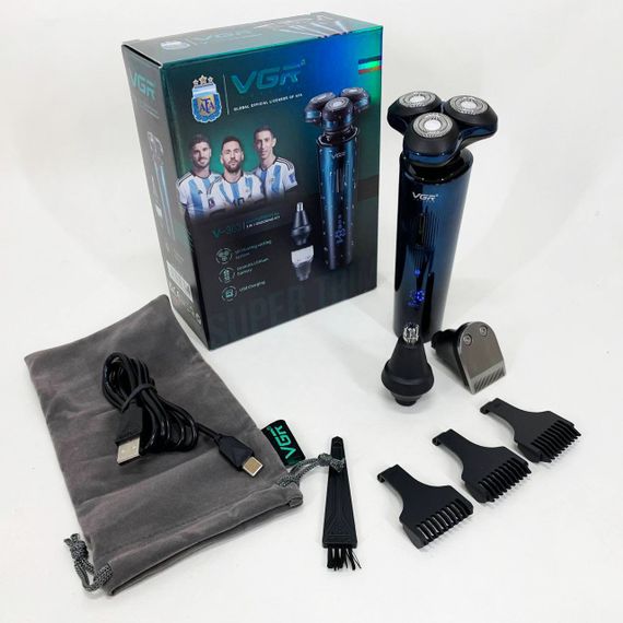 Бритвы электрические VGR 3 в 1 V-303, Профессиональная электробритва бритва для бороды JN-76 | Зображення 3