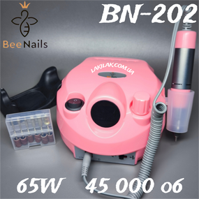 Фрезер для маникюра Bee Nails BN-202D 65W 45тис. об/мин (розовый)