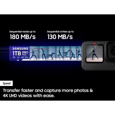 Карта памяти Samsung 256GB microSDXC class 10 UHS-I U3 V30 Pro Plus (MB-MD256SB/WW) | Зображення 4