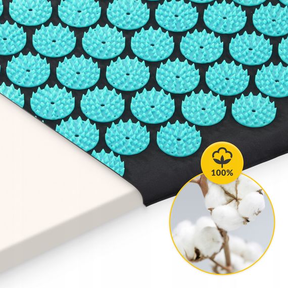 Килимок акупунктурний з валиком 4FIZJO Classic Mat Аплікатор Кузнєцова Black/Blue (P-5905973402385) | Зображення 8