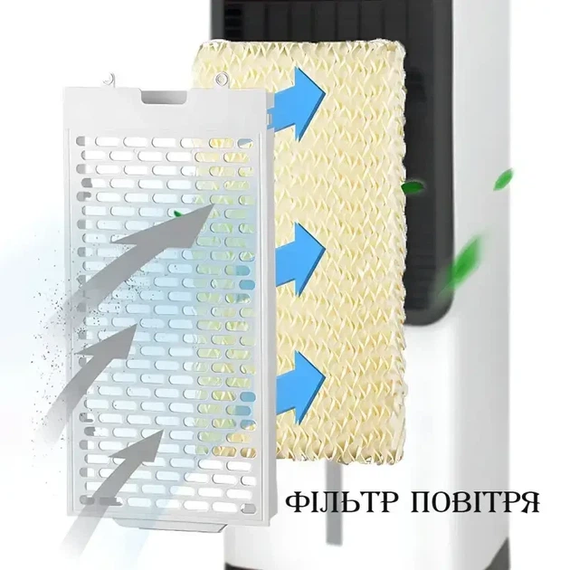Мобільний кондиціонер 2в1 з обігрівом та охолодженням Domotec 1668 | Зображення 3