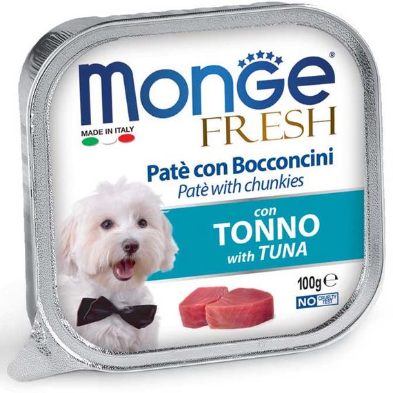 Корм Monge Dog Fresh Tunna вологий з тунцем для дорослих собак 100 гр