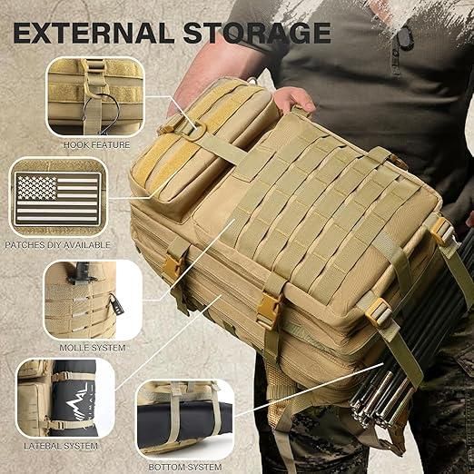 ХІТ 2026! Рюкзак OPERATOR 50L — місткий тактичний рюкзак для походів, кемпінгу та подорожей | Зображення 3