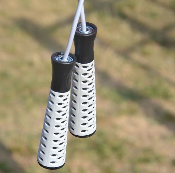 Скакалка PowerPlay 4206 Jump Rope PRO+ Сіро-чорна (2,75m.) | Зображення 6