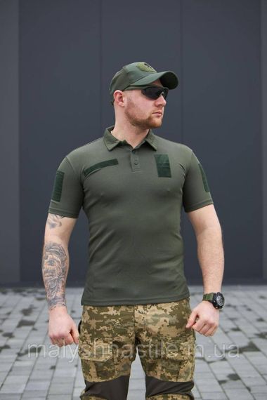 Футболка поло олива CoolPas